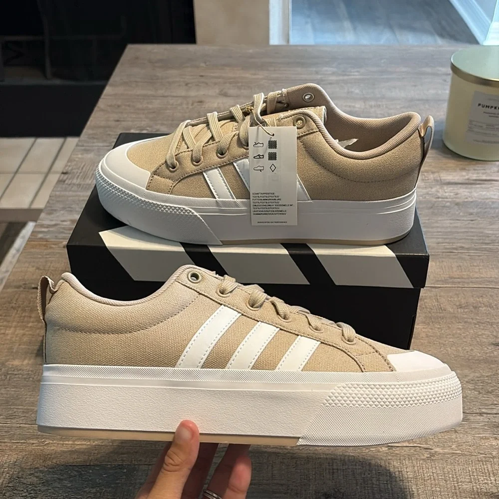 NWT Adidas Women's Bravada 2.0 Platform 'Clay Brown' Shoes JI1798_11